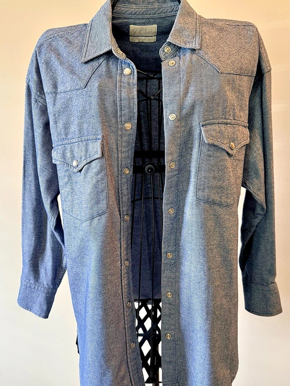 J.Crew - Relaxed-Fit Western Denim Shirt - 4 - Indigo Blue
